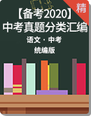 【备考2020】中考语文真题分类专项训练（学生版+教师版）