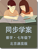 初中數學 北京課改版 七年級下冊 同步學案（無答案）