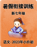 2023年小升初新七年级语文暑假衔接训练（学生版+教师版）