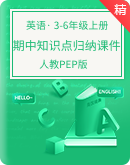 人教PEP版3-6年级上册英语期中复习 单元归纳知识点总结课件