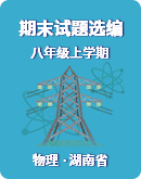 2022-2023學年上學期湖南省各地八年級物理期末試題選編（含答案）