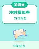 2024届湖南省普通高等学校对口招生冲刺模拟测试语文试卷（解析版）