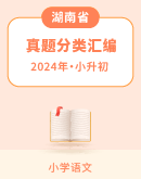 【湖南专版】2023-2024学年小升初语文备考真题分类汇编（有解析）