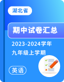 【湖北省】2023-2024学年九年级上学期英语 期中试卷汇总