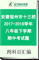 安徽省宿州市十三校2017-2018学年八年级下学期期中考试题