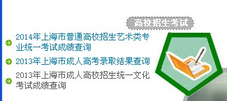 上海招考热线2014年上海高考录取结果查询入口